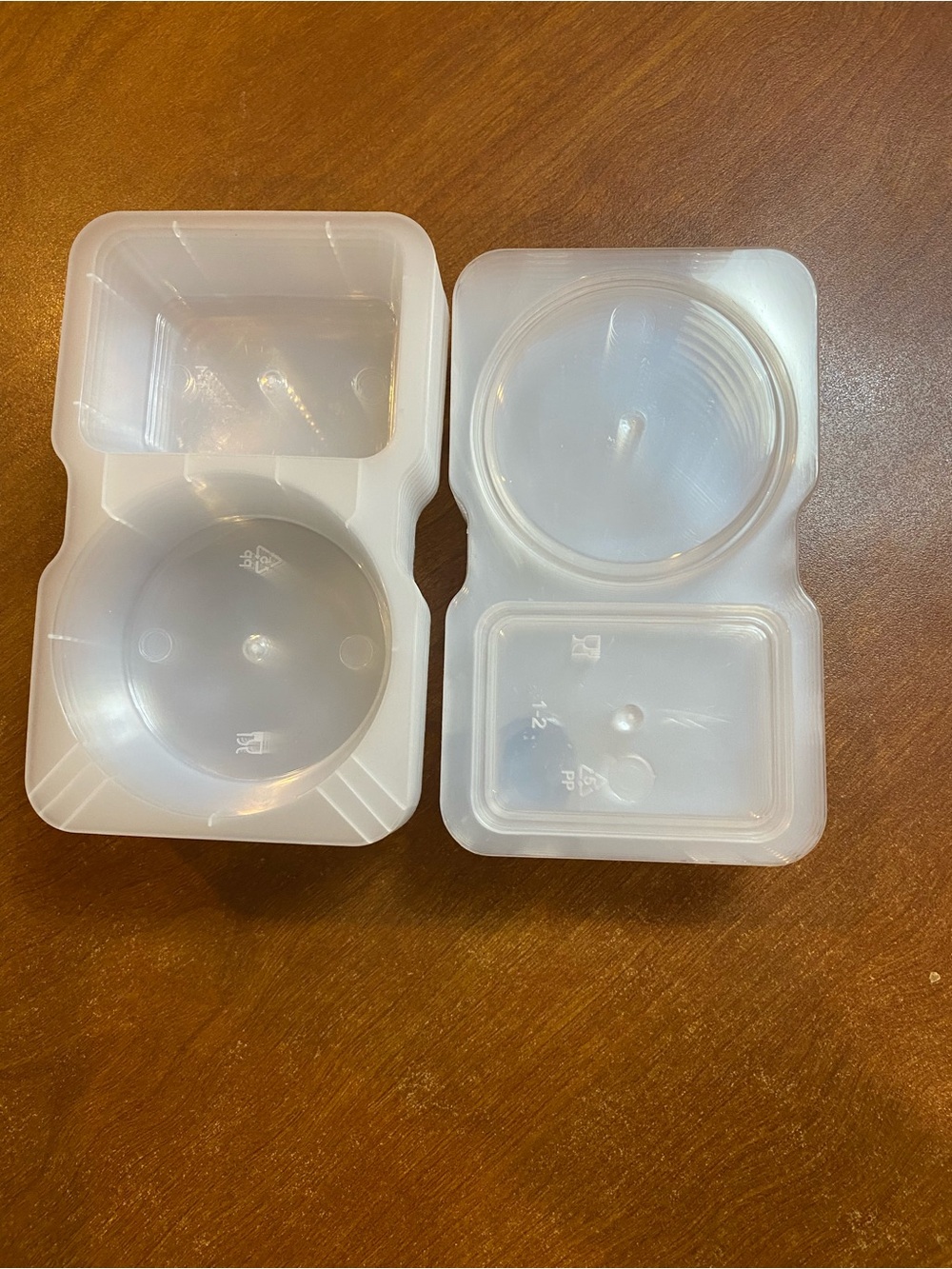 Clear Plastic container 10 count